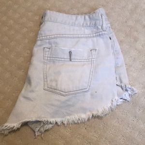 Free People raw hem cutoff shorts